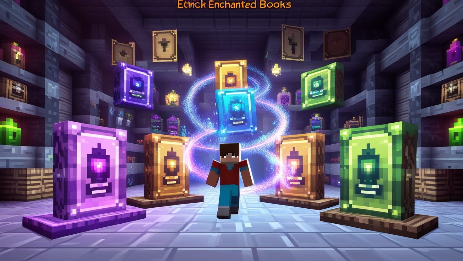 Extended Enchanted Books Tier Addon (1.21) – MCPE/Bedrock Mod